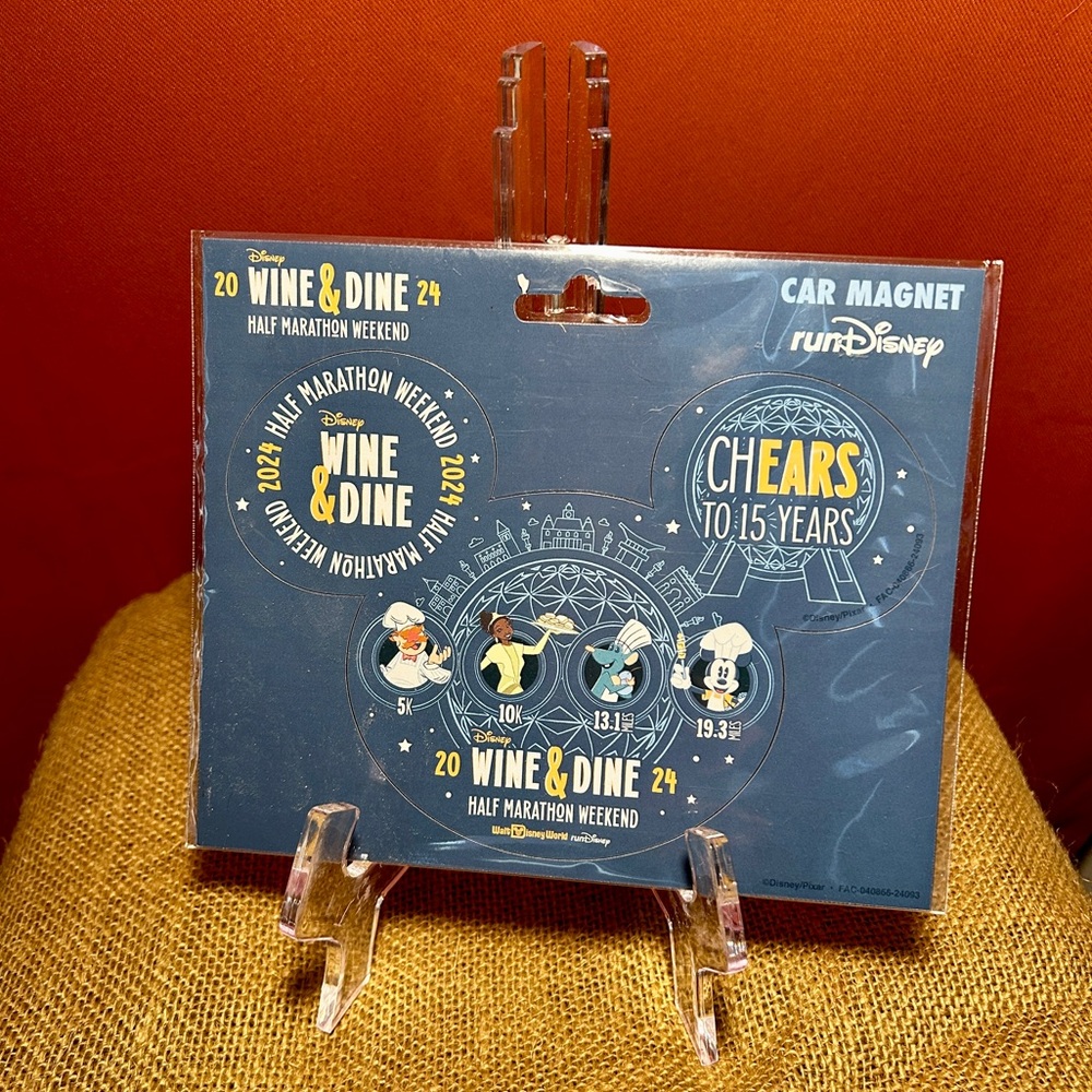 *NEW* RunDisney Wine & Dine Half Marathon Weekend 2024 Car Magnet